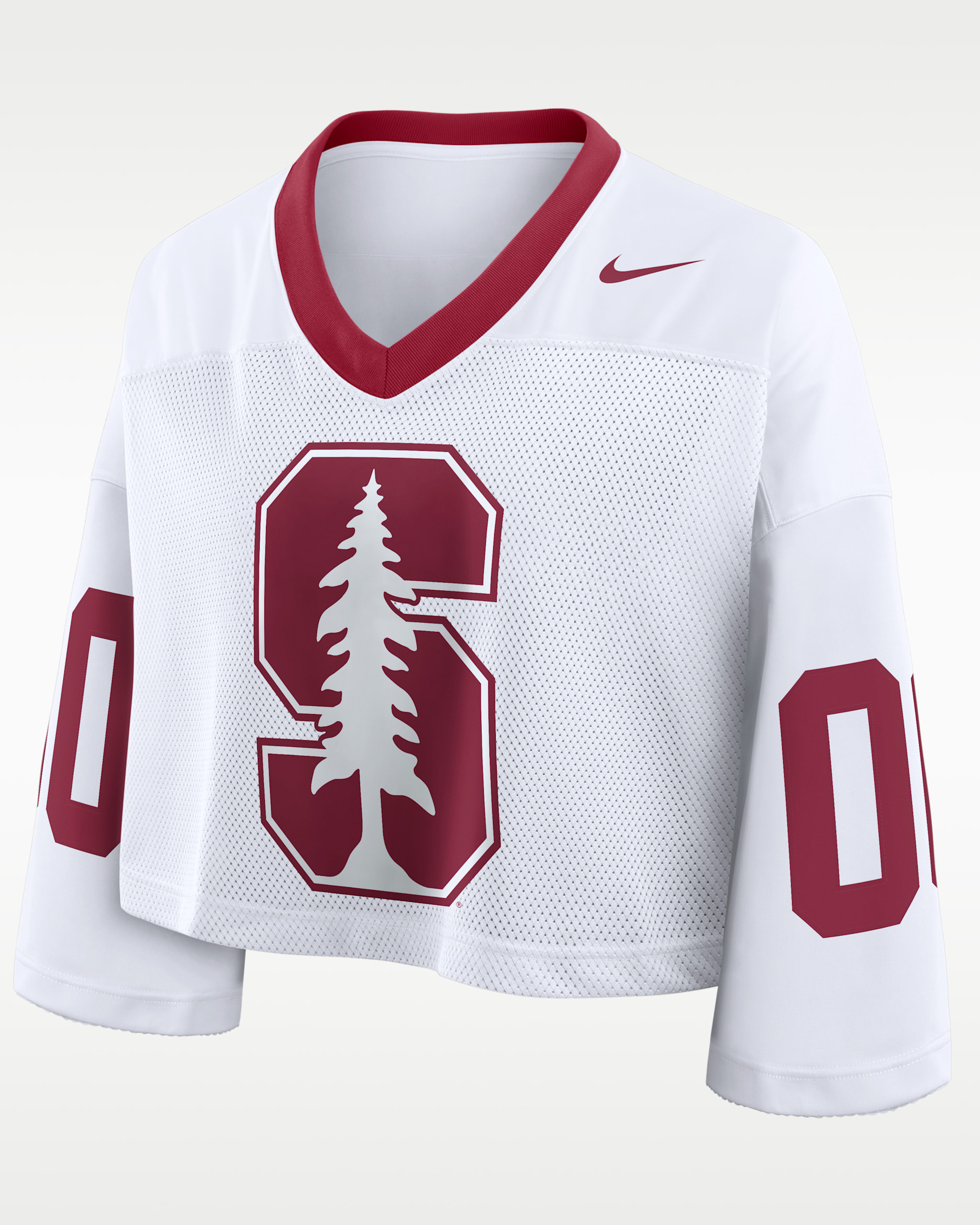 Stanford Logo Women's Nike Dri-FIT College Cropped Jersey. Nike.com